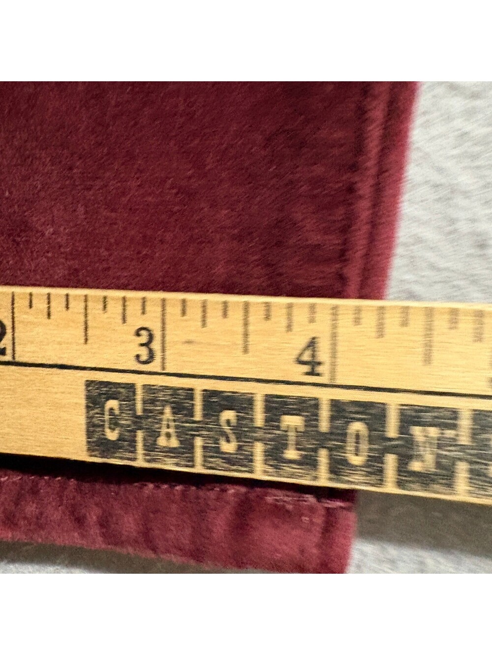 Frame Denim Le High Skinny Velvet Pants Womens 23 Burgundy Pinot Red Corduroy - Picture 9 of 14